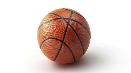Obraz premium A single sports item is placed on a clean and pure white background. The sports item has a distinct design with its unique shape and color. It might be a ball, a racket, or some other equipment. There