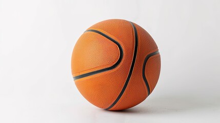 Fototapeta premium A single sports item is placed on a clean and pure white background. The sports item has a distinct design with its unique shape and color. It might be a ball, a racket, or some other equipment. There