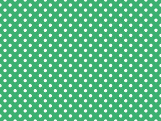 texturised white color polka dots over medium sea green backgrou