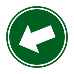 Green Icon for Roads and Directions | Way Direction Arrow Sign | Decision Icon | Way Multi Direction Road Sign