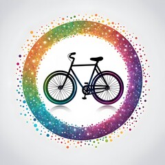 Bicycle Logo With Sparkling Ring 