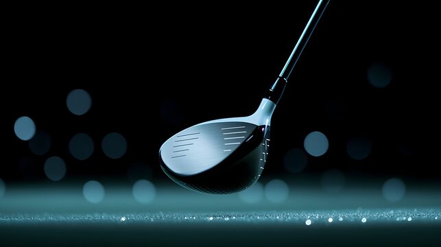 Detailed Slow-Motion of a Powerful Golf Swing Capturing Kinetic Energy and Technical Precision - Powered by Adobe