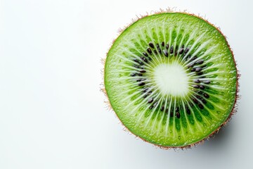 A fresh kiwi isolated on white