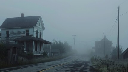 Foggy Roadside