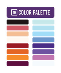 Obraz premium modern color palette