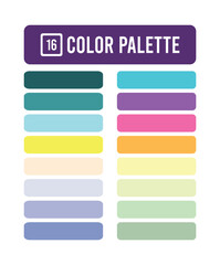 Obraz premium modern color palette