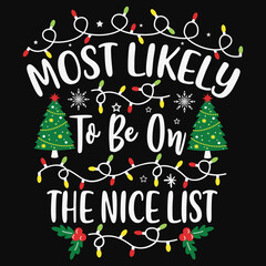 Most likely to be on the nice list, christmas light
