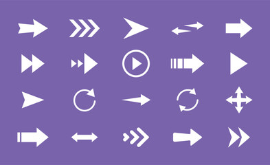 Set of vector arrows. Vector arrows icon pack