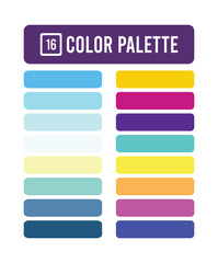 Obraz premium modern color palette