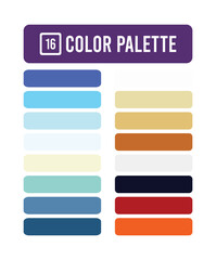 Obraz premium modern color palette