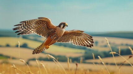Fototapeta premium Kestrel in Flight