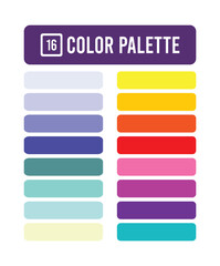 Obraz premium modern color palette