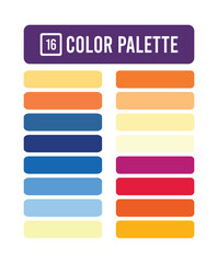 Obraz premium modern color palette