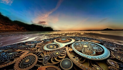 Fractal designs representing complexity.