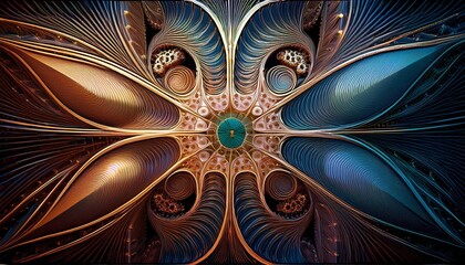 Fractal designs representing complexity.