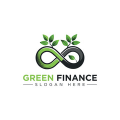 Eco Grow Modern Economic Financial Logo Design