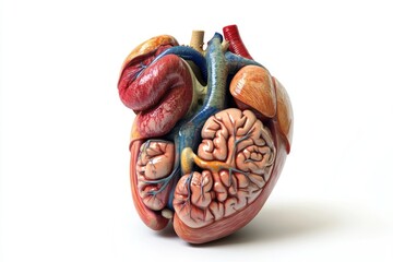 Naklejka premium Human organ function on solid white background, single object