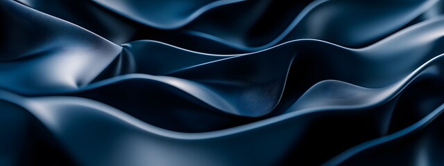 Obraz premium A close-up of blue foam material, showcasing its soft and voluminous appearance with swirling shapes and curves. The focus is on the texture's unique quality in high resolution.