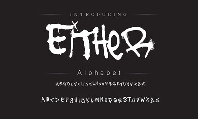 Fototapeta premium Vivid Brush Font Design