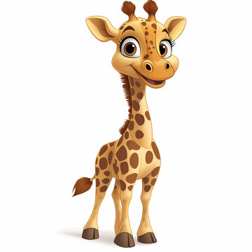 giraffe isolated on white