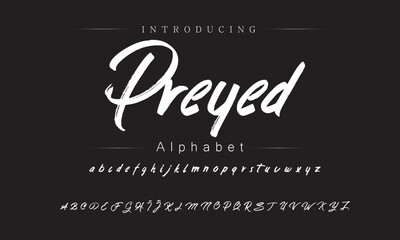 Bold Brush Lettering Typeface