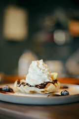 homemade Croissant Waffle or Croffle