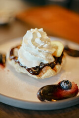 homemade Croissant Waffle or Croffle