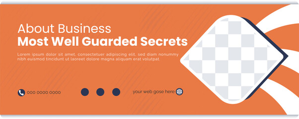 Facebook cover design template,Business promotion and corporate facebook cover template