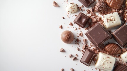 A Delicious Celebration of Chocolate: Various Confections Captured in a Sweet Showcase