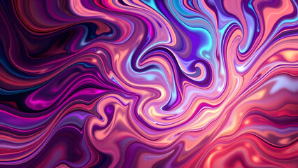 Colorful abstract swirls of blue, pink, and purple flowing together artistically