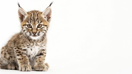Naklejka premium Cute Baby Lynx Kitten