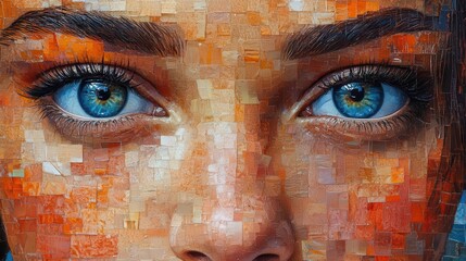 diverse womens faces mosaic warm and cool tones various ages and ethnicities genuine smiles expressive eyes overlapping portraits creating a unified collage