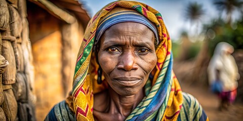 Obraz premium a poor african woman