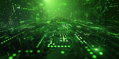 Abstract Digital Circuitry Background