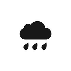 Rain cloud icon. Flat vector related icon for web and mobile applications.
