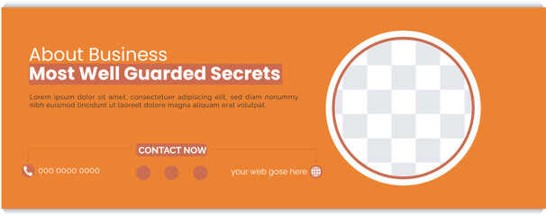 Facebook cover design template,Business promotion and corporate facebook cover template