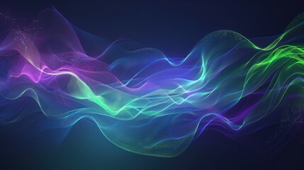 Obraz premium Abstract Neon Waves