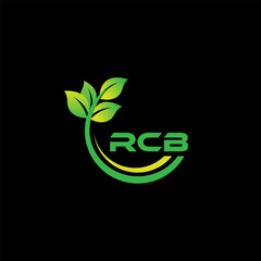 Abstract lette RCB Logo design