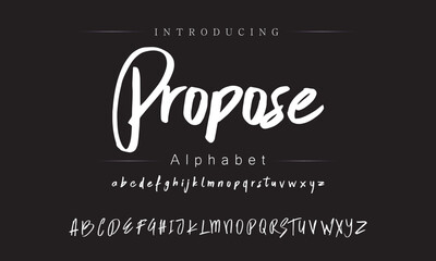 Elegant Brush Script Font for Unique Wedding Invites
