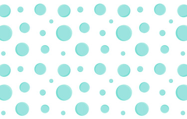 Seamless dots pattern. Polka dot repeat pattern in pastel green isolated on white background.Vector graphic background.