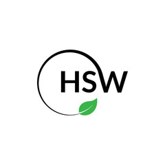 Vector Graphic Branding Letter Element. BLACK Background. ABSTRACT CREATIVE LETTER LOGO DESIGN.HSW  Logo. © Designer Sumaia