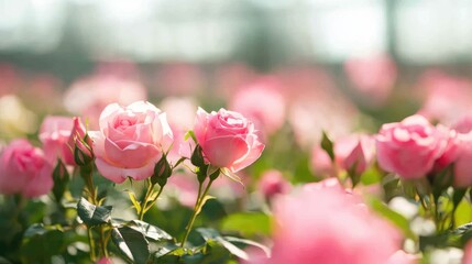 pink tulips in garde
