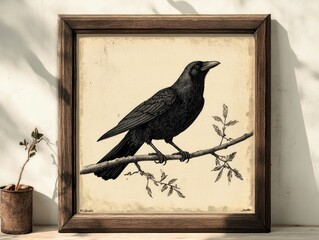 crow on a fence