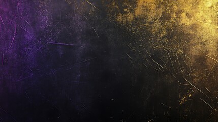 Abstract Purple and Gold Scratched Background