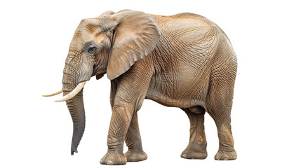 Obraz premium African Elephant isolated on transparent background, png