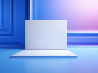 Awesome Blue color squares arrangement above view