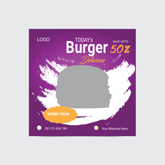 Obraz premium food social media post template design for promotion. business vector vector illustration 
