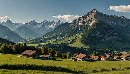 Aravis region view.