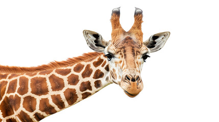 Fototapeta premium Giraffe isolated on transparent background, png