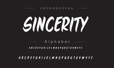 Sophisticated Brush Typeface Style